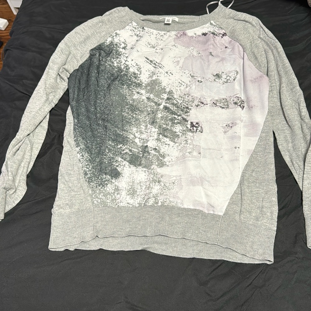 Gray designed sweater